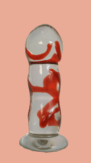 Glazen dildo - Red Dot €34.95